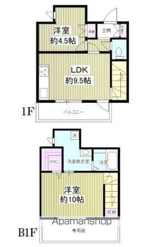 グランロペ2(2LDK/1階)の間取り写真