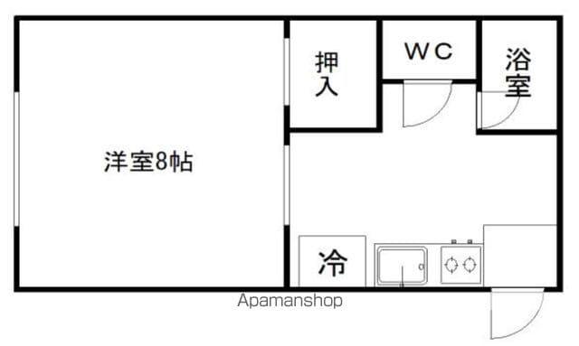 油井コーポ(1K/2階)の間取り写真