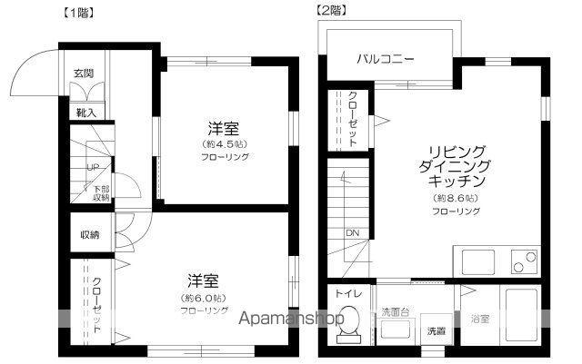 JNAS(2LDK/1階)の間取り写真