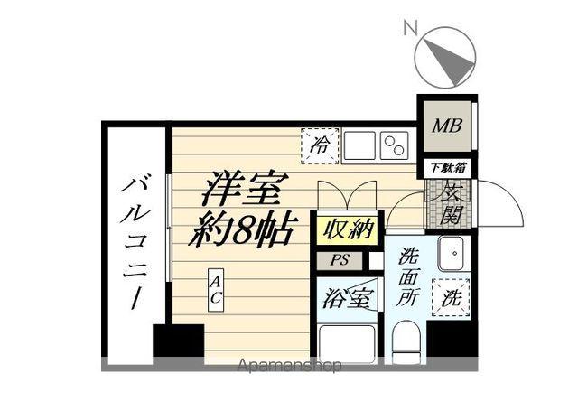 RELUXIA横濱鶴見Ⅳ(ワンルーム/11階)の間取り写真