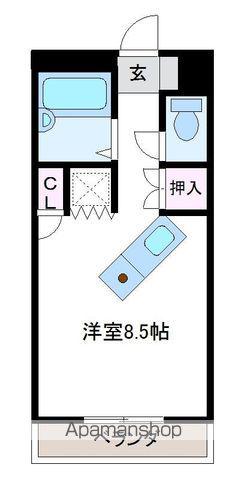 アルフィーネ宇部(ワンルーム/4階)の間取り写真