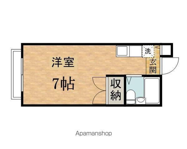 エルム高幡 A棟(ワンルーム/1階)の間取り写真