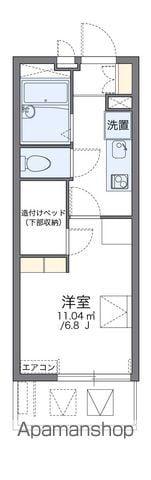 レオパレス片野N(1K/3階)の間取り写真