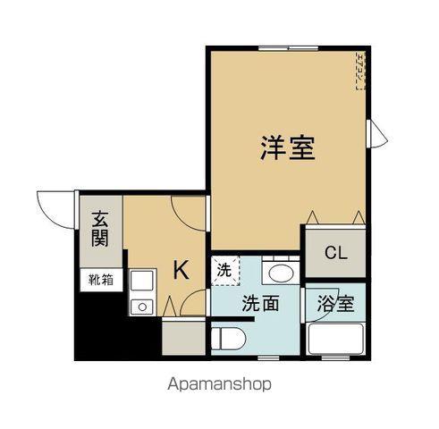 上田町Ⅰ(1K/1階)の間取り写真