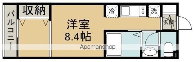 SVARTBRUN(ワンルーム/2階)の間取り写真