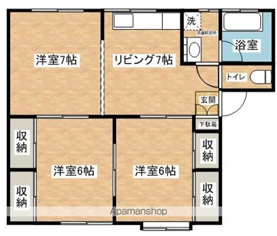 シティモア(2LDK/1階)の間取り写真