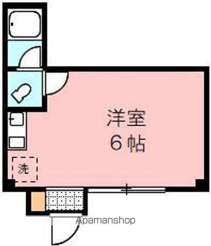 コーポ伏石(ワンルーム/1階)の間取り写真