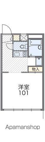 レオパレスヴェルドミールMIKI(1K/2階)の間取り写真