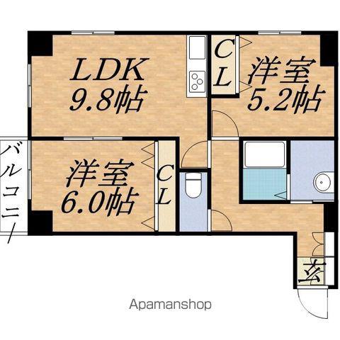 UURコート札幌南三条プレミアタワー(1SLDK/13階)の間取り写真