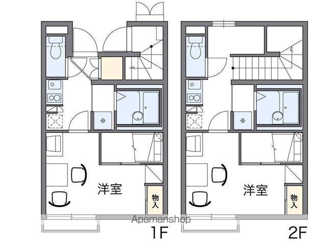 レオパレスポラール参番館(1K/1階)の間取り写真