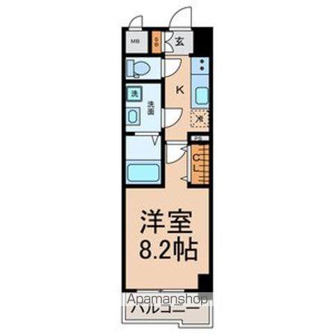 AXIS SAKURA(1K/7階)の間取り写真