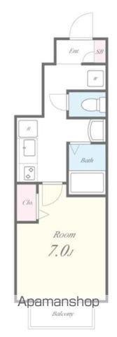 モンテローザ桜台(2DK/2階)の間取り写真