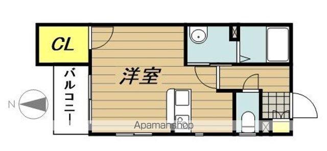 スターフィールド3号館(ワンルーム/2階)の間取り写真