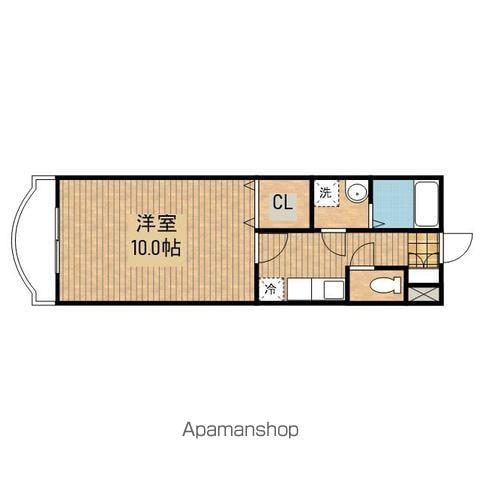 RK GINGA(1K/1階)の間取り写真