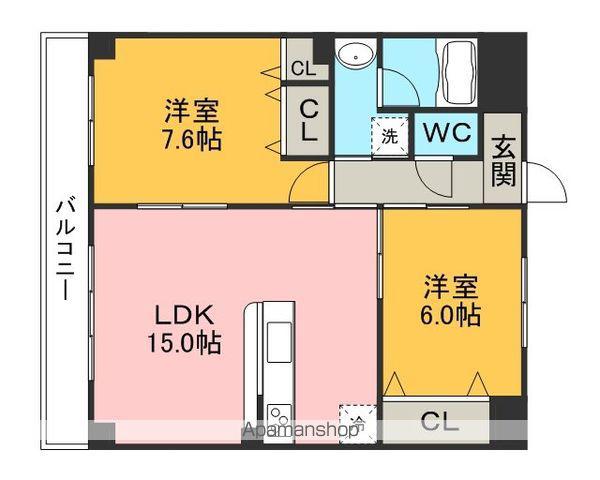GRACIA-Ⅰ(2LDK/2階)の間取り写真