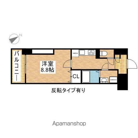 アーデル ドルフ(1K/6階)の間取り写真