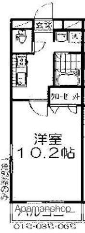 マリベール屋島(1K/1階)の間取り写真