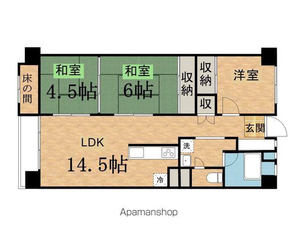 ヴェルドミール聖蹟桜ヶ丘(3LDK/11階)の間取り写真