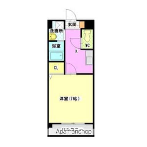 マ・メゾン小牧原 北館(1K/3階)の間取り写真