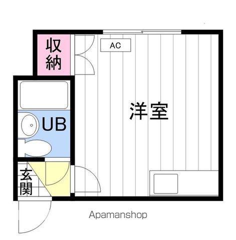 第2森宅建菊水ビル(ワンルーム/4階)の間取り写真