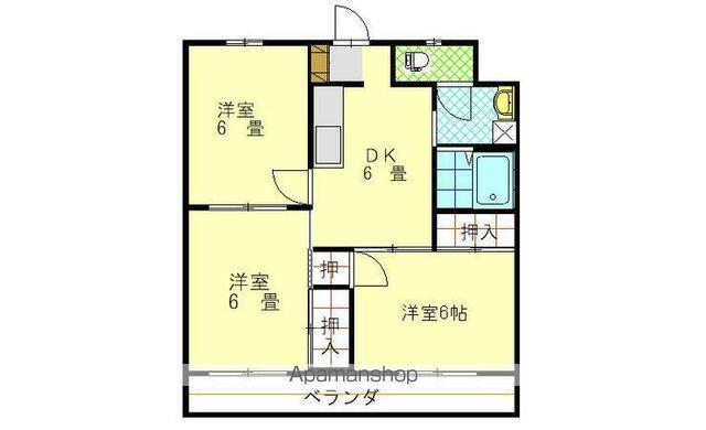 藤マンション(3DK/3階)の間取り写真