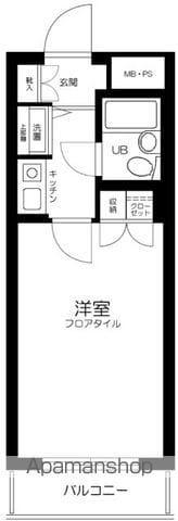 藤和シティコープ祖師谷(1K/1階)の間取り写真