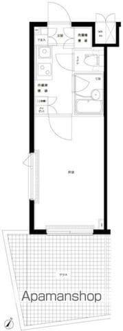 ルーブル新宿西落合伍番館(1K/1階)の間取り写真