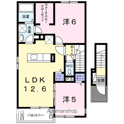 サンライフTODA(2LDK/2階)の間取り写真