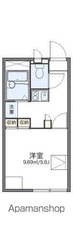 レオパレスハーモニーⅠ(1K/1階)の間取り写真