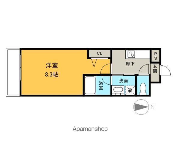 レーベスト志賀本通(1K/5階)の間取り写真