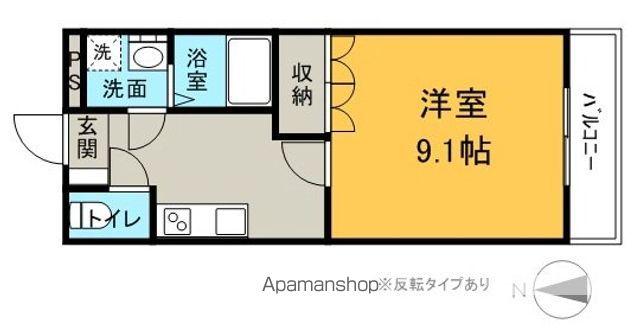 サンエクラアン(1K/1階)の間取り写真