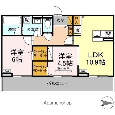 DEAR LIFE(2LDK/2階)の間取り写真