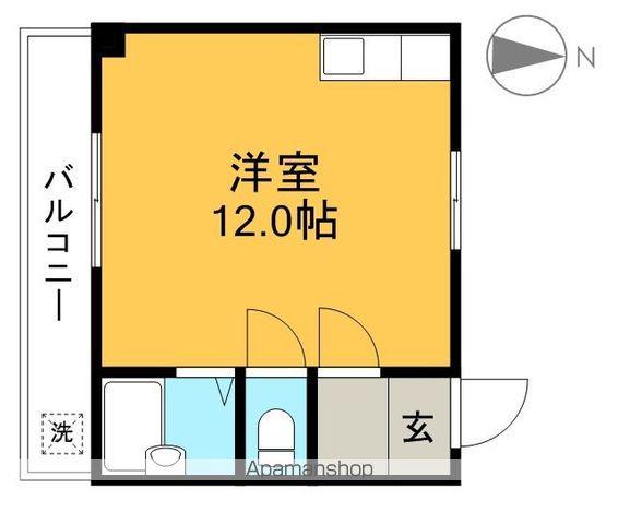 サンシティ船戸(ワンルーム/3階)の間取り写真