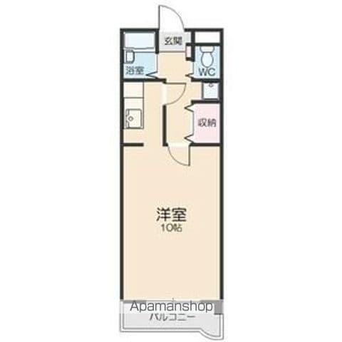 レストポイント園山(1K/1階)の間取り写真