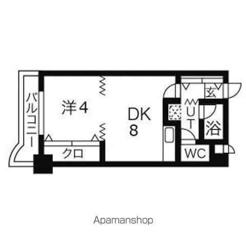 R4TMビル(1LDK/6階)の間取り写真