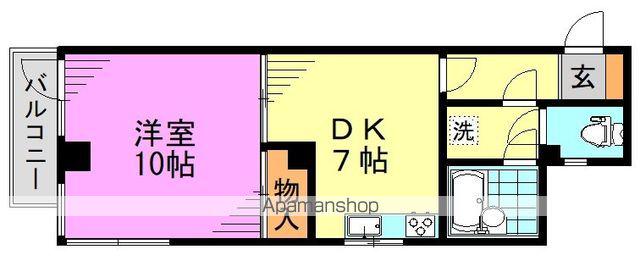 イージス高円寺(1DK/2階)の間取り写真