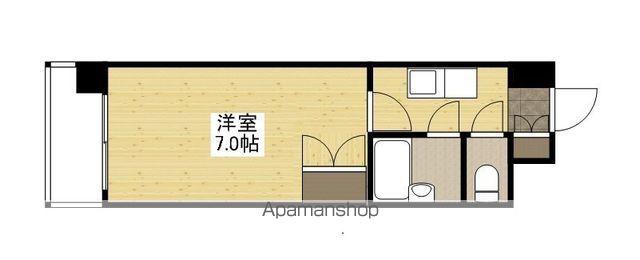 ピアーチェ住吉(1K/6階)の間取り写真