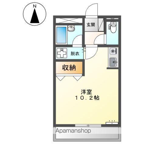 エスポワール小川(ワンルーム/3階)の間取り写真