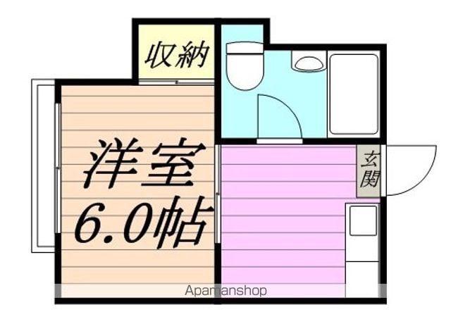 コーポ福泉(1K/1階)の間取り写真