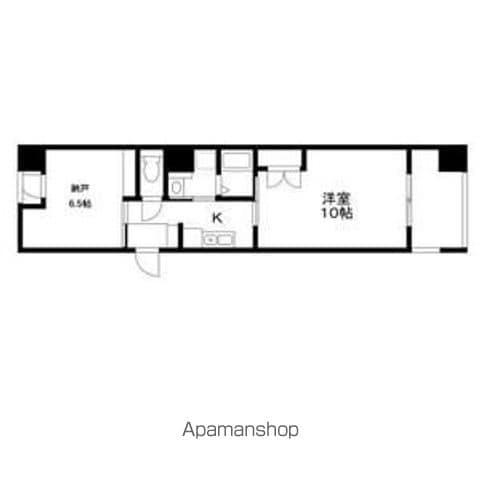 ヴェリエール・ドゥ・セ(1K/3階)の間取り写真