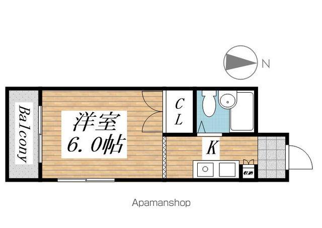 ロイヤルステイ(ワンルーム/5階)の間取り写真
