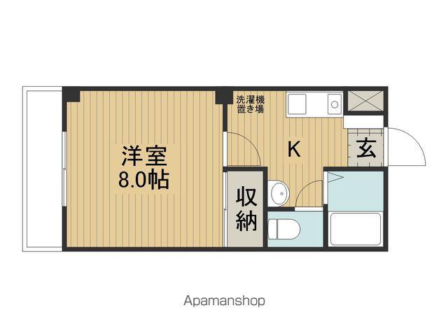 ダイヤモンドハイム(1K/1階)の間取り写真