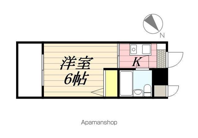 メゾン・ド・オセアン(ワンルーム/2階)の間取り写真