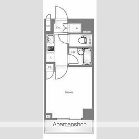 ルーブル新宿水道町(1K/6階)の間取り写真