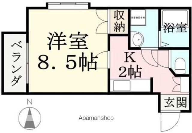 ネオクレスト(1K/2階)の間取り写真