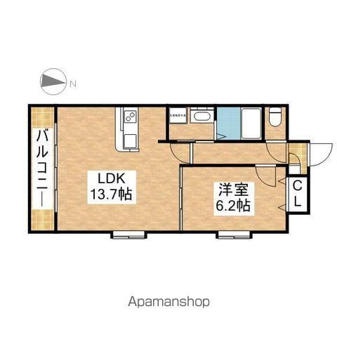 セントラルコート千代田(1LDK/5階)の間取り写真