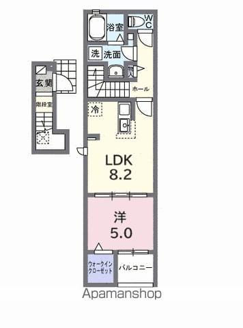 コーラルスター(1LDK/2階)の間取り写真