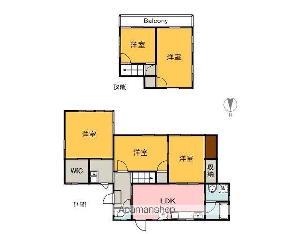 広島県廿日市市 2階建 築46年(5LDK)の間取り写真
