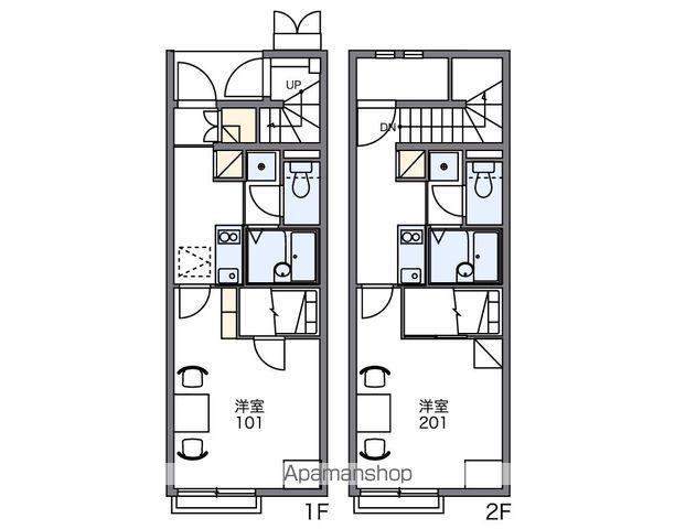 レオネクストかおり(1K/2階)の間取り写真