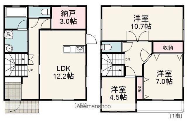 東海道本線 新蒲原駅 徒歩27分 2階建 築31年(3SLDK)の間取り写真